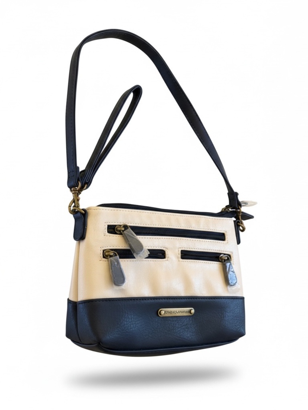 Stone Mountain Accessories Black and Cream Shoulder Bag NWOT